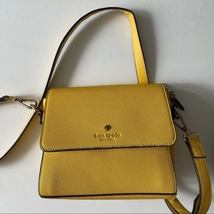 Yellow Kate Spade Over the Shoulder Bag